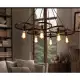Đèn Thả Trần 6 Bóng Kiểu Bánh Xe LL-5345 - Chưa Bao Gồm Bóng. 