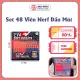 Set 48 Viên Xốp Nerf ĐẦU MÚT Thay Thế - Đồ Chơi Trẻ Em Viên Xốp Nerf - 48 Viên - 2 Màu Xanh và Đỏ. 