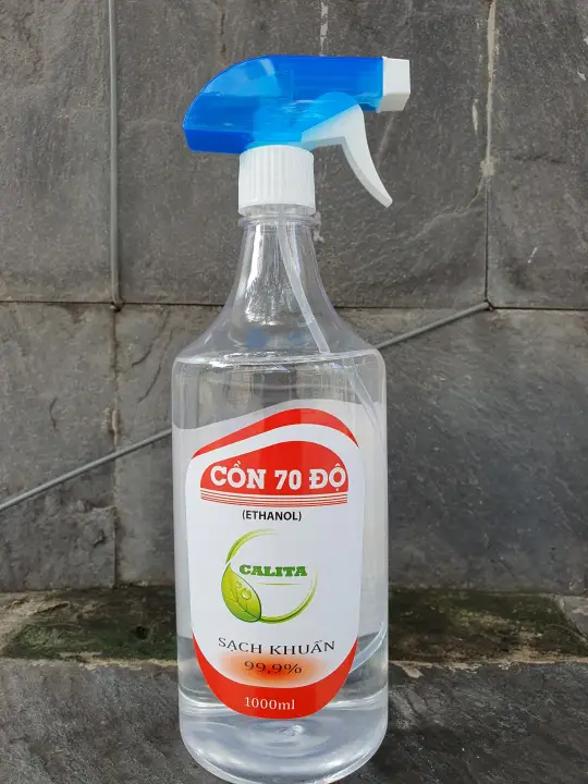 {COMBO 2 CHAI} Cồn 70độ -Vòi Xịt 1000ml Khử Khuẩn Diệt Virus chính hãng Caroline Việt Nam
