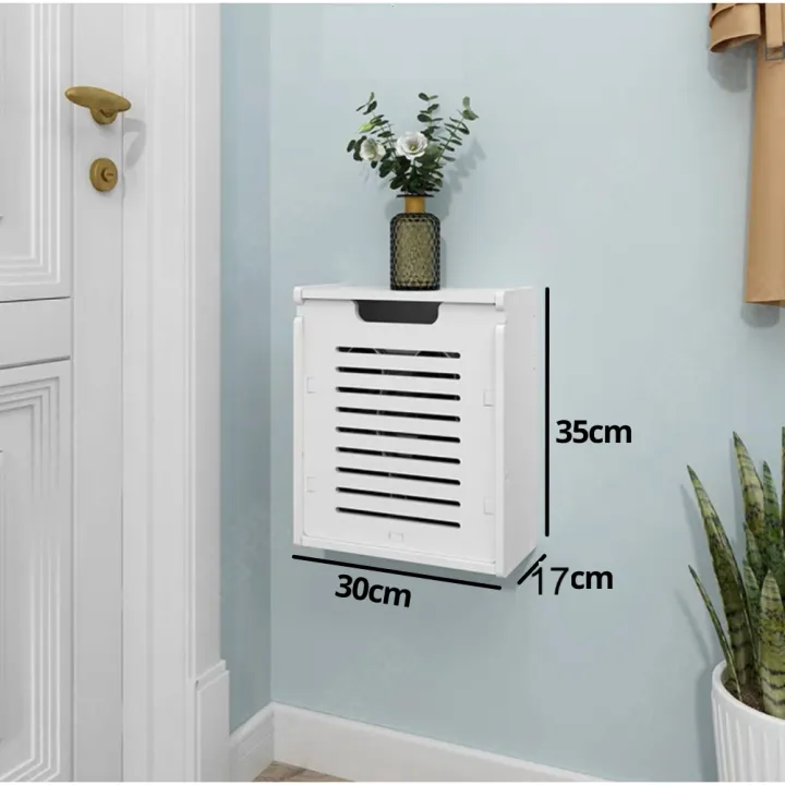 Tủ Giày Dép Nhựa Cao Cấp Treo Tường Size 35x30x17cm (1-2 Đôi)