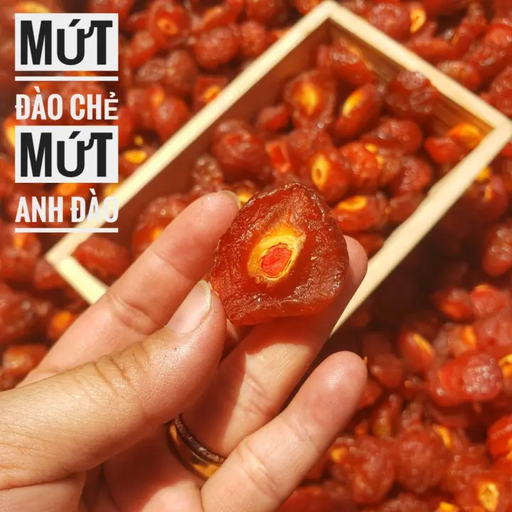 Mứt Anh Đào ( Táo Chẻ ) - Xí muội đào chua ngọt 100g dùng thử