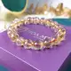 Vòng tay đá Thạch Anh Vàng Citrine thiên nhiên size 10 li hợp mệnh Thổ Kim hoặc Hỏa | Hoa Minh Gem. 