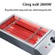 Bếp Nướng Điện Hàn Quốc Không Khói Công Suất 2800w, Lò Nướng Điện Chín Nhanh Inox Vệ Sinh An Toàn. 