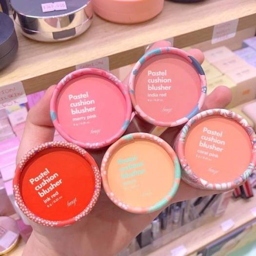 Phấn Má Hồng Lovely Me:ex Pastel Cushion Blusher The Face shop - Phấn má |  