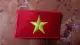 Patch cờ vải sticker Việt Nam thêu full chỉ có nhám dính cờ đỏ sao vàng. 