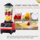 Máy xay sinh tố công nghiệp công suất lớn động cơ khoẻ thiết kế bộ 6 lưỡi dao thép không gỉ chuyên dụng đa chức năng, máy xay hoa quả đa năng 2 cối riêng biệt. Bảo hành 2 năm lỗi đổi mới trong 7 ngày đầu nhận sản phẩm.. 