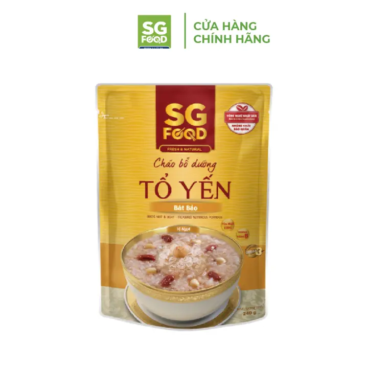 Cháo Bổ Dưỡng Sài Gòn Food Tổ Yến Bát Bảo 240G – SG FOOD >>> top1shop >>> lazada.vn
