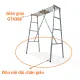 Giàn giáo công trình, giàn giáo gấp gọn - giàn giáo đa năng cao 1.55m - 1.83m có thể thay đổi chiều cao, tùy chỉnh mặt phẳng đứng. 