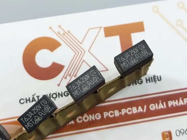 T6.3A  Cầu chì hộp 8.5x4mm 6.3A 250V