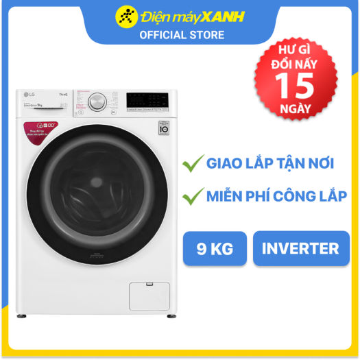 Máy giặt LG Inverter 9 kg FV1409S4W - Máy giặt | DiĐộng.vn