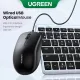 Chuột UGREEN MU007 Basic Mice Chuột USB Ba Nút MU007, 1200DPI, Dây dài 1m5, Màu Đen. 
