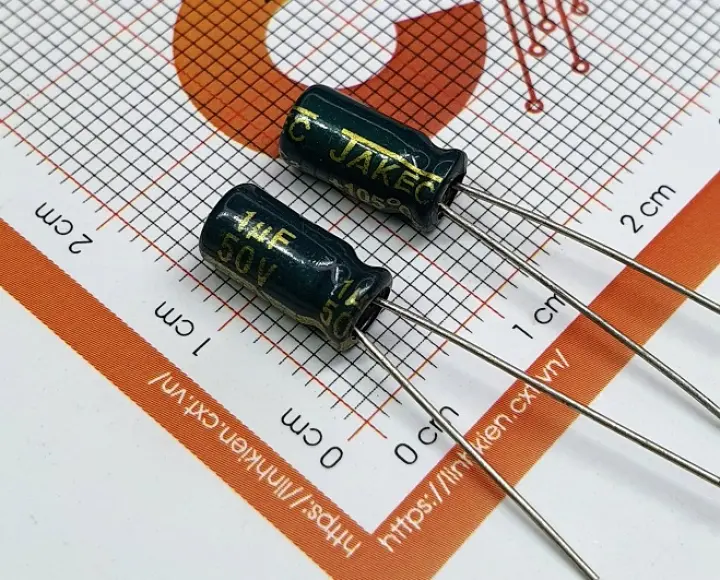 Tụ hóa 1uF 50V 5x11mm (10c)