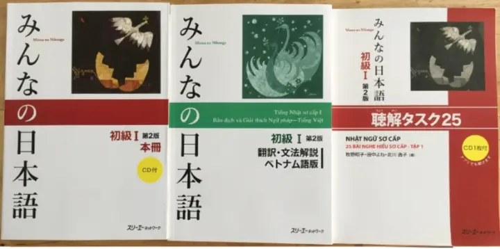 Combo 3 Cuốn Bản Mới Sach Minna No Nihongo Sơ Cấp 1 N5 Sach Giao Khoa Bản Dịch Nghe Hiểu Lazada Vn