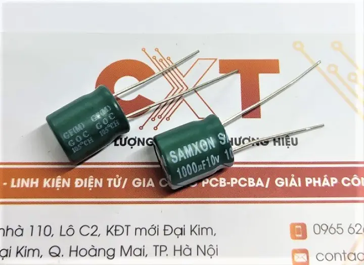 Tụ hóa 1000uF 10V 10x13mm (10 chiếc)
