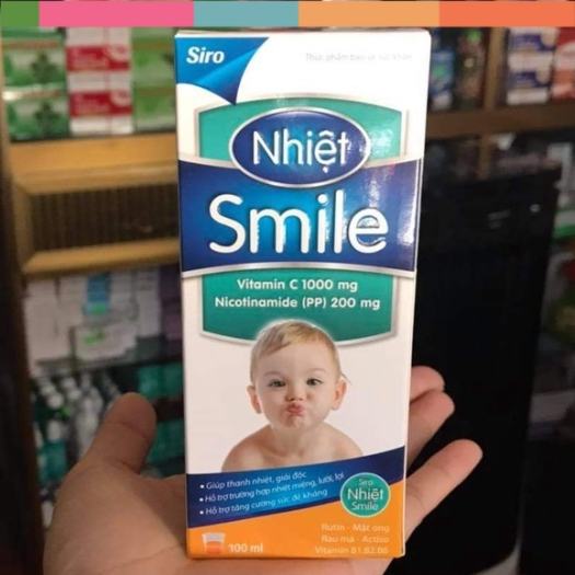 Nhiệt miệng Smile giúp nhiệt miệng, viêm lợi, tăng đề kháng dạng siro cho trẻ ( Lọ 100ml) . - hàng luôn sẵn .