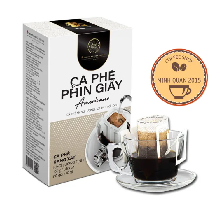 Cafe Zone 70 ( Date : 06/2022 ) Cà Phê Phin Giấy Trung Nguyên Legend Americano