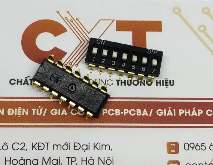 Công tắc bit 2.54mm 7P SMD