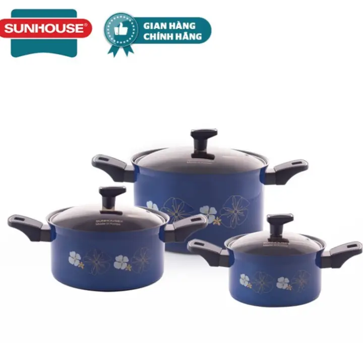 Bộ nồi anod đáy từ Sunhouse SHG1030