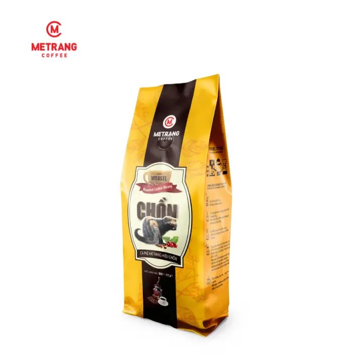 Cà Phê Chồn – Mê Trang – túi hạt 500g – Cà phê nguyên chất – Mê Trang – top1shop