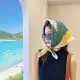 Khăn choàng turban Bluehope đi biển chất liệu lụa mát tay cột tóc cột túi đội đầu nhiều màu kẻ ô TB0. 