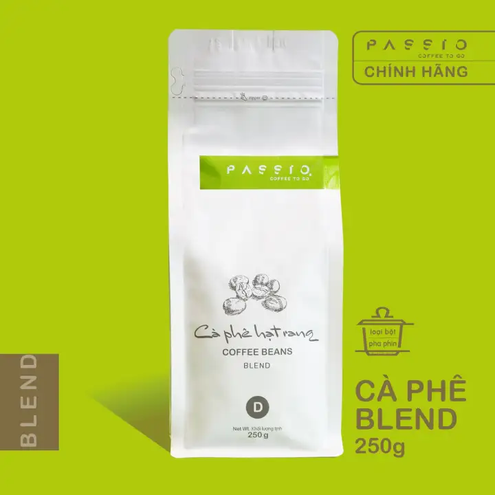 Cà phê Blend dạng Bột (pha phin) nguyên chất 100% rang mộc – Passio Coffee 250g – PASSIO COFFEE – top1shop