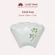 Bộ bát đĩa thờ cúng hoa mặt trời vẽ hoa sen vàng cao cấp Bát Tràng - Bộ 7 và 15 món. 