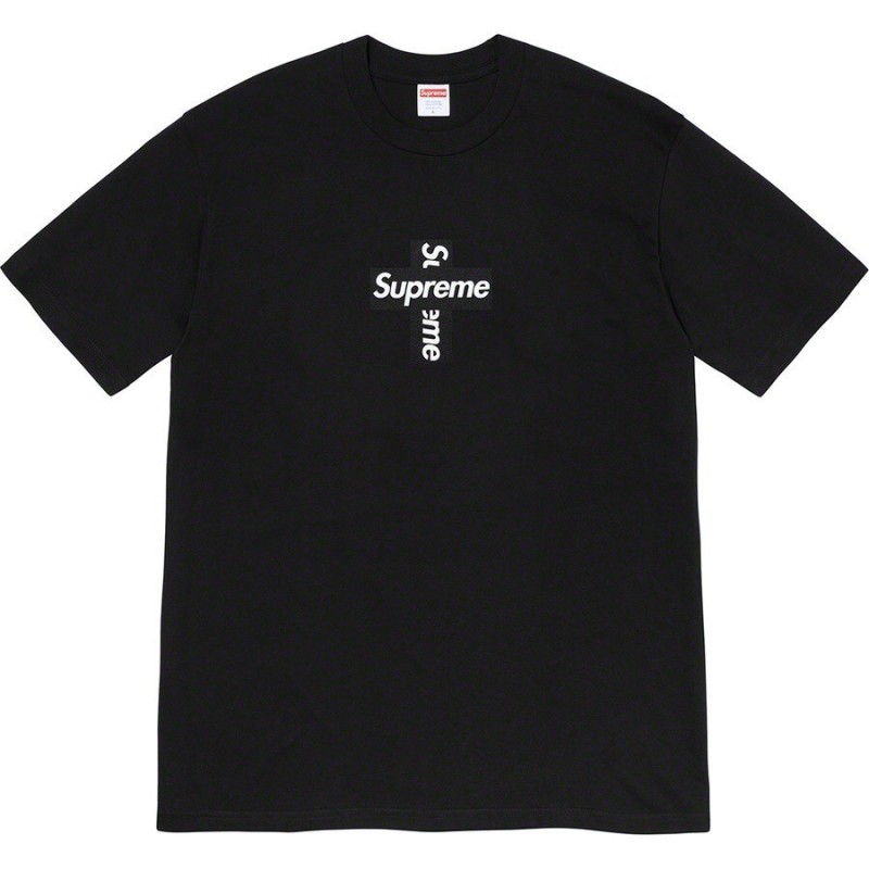 ️Áo tee Supreme Cross Box logo Tee cao cấp full tag túi, áo thun supreme