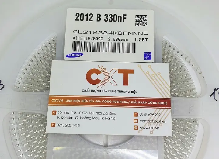 Tụ 334 330nF 0805 10% 50V (10c)