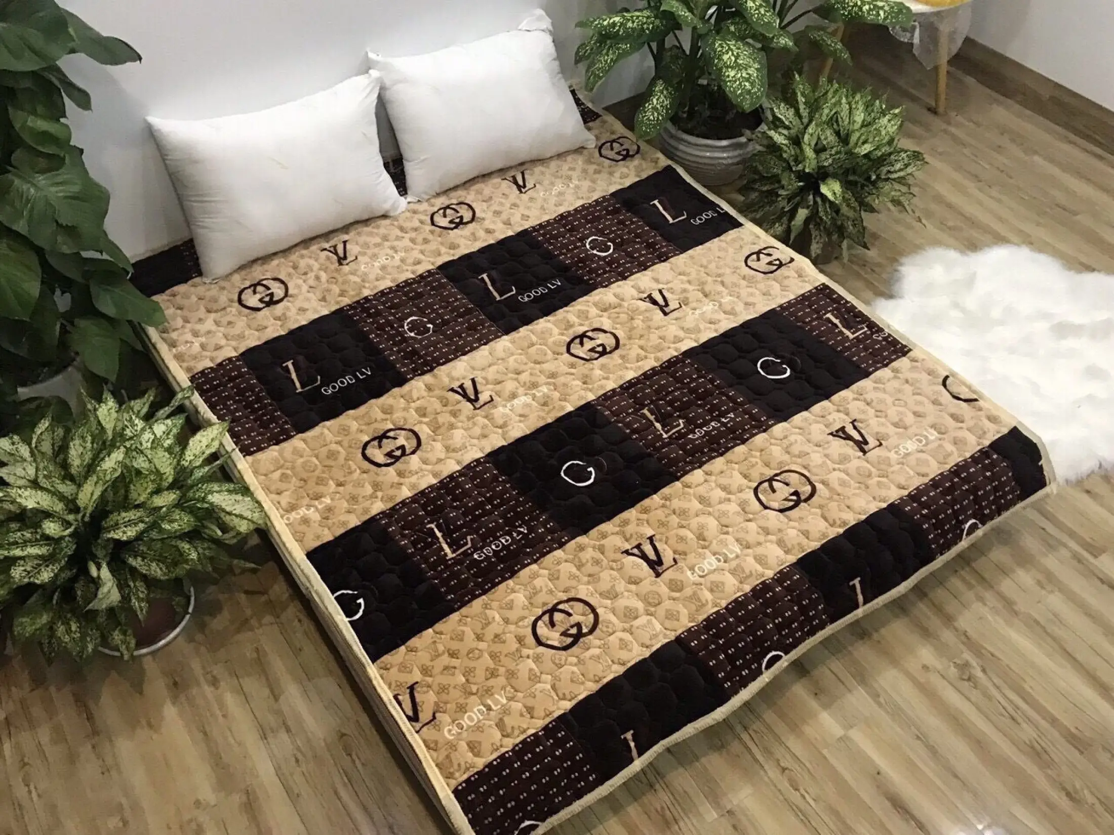 Thảm trải sàn phòng ngủ, thảm lông, thảm nỉ trải giường