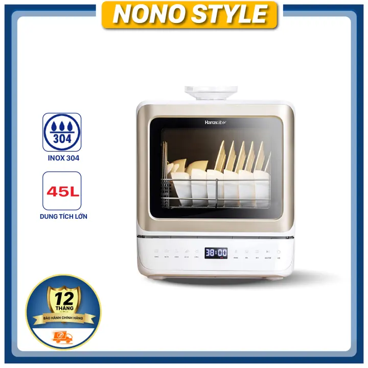 [HCM][Trả góp 0%]Máy rửa chén Hanze DWT1 Dung Tích 45 Lít - Chế độ tự động an toàn tiện lợi - BẢO HÀNH 12 THÁNG