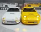 Mô hình xe kim loại Mazda RX7 tỉ lệ 1:24 hãng JINLIFANG full kính đánh lái có 2 màu. 