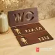 Bảng gỗ WC , bảng toilet Nam , bảng toilet Nữ dán cửa nhà vệ sinh giá siêu rẻ, siêu chất lượng SAN-TL38. 