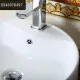 chậu lavabo đặt bàn đá. 