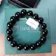Vòng tay phong thủy đá Mã Não đen onyx size 12 li phù hợp phong thủy mệnh Thủy Mộc | Hoa Minh Gem. 