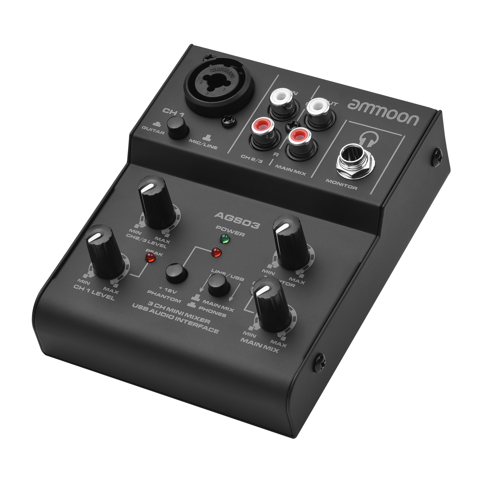 usb mixer or audio interface for recording