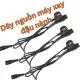 Dây nguồn máy xay đậu nành, 02 nguồn ra 03 chấu và 04 chấu. 