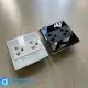 Mặt ổ cắm mặt kính viền nhôm Vuông hạt pana. 