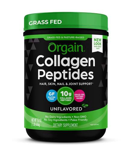 Bột Collagen Peptides Orgain từ bò ăn cỏ 454g - Trà đen |  SieuThiTuoiSong.com