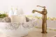 Vòi lavabo nóng lạnh cao giả cổ dùng cho lavabo đặt bàn MS10. 