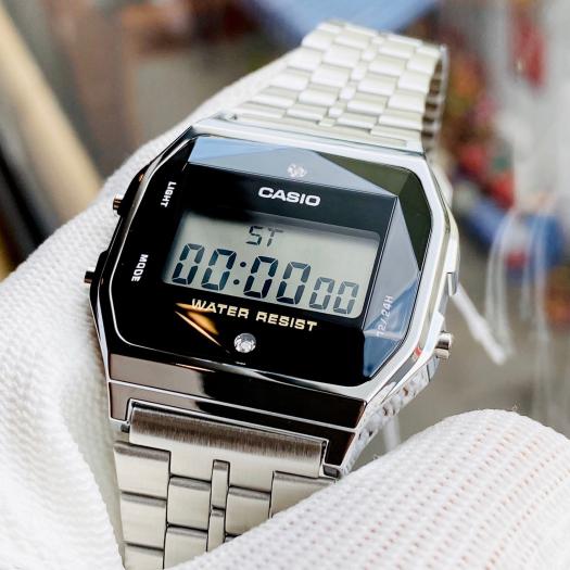 Casio A159 SILVER - Đồng hồ thời trang, casual nam | DongHoMega.com