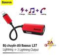 Baseus L37 Đầu Đực Thành Đầu Cái Lightning 8pin Dock Bộ Chuyển Đổi Kết Nối Hỗ Trợ Cuộc Gọi Điện Thoại, Âm Nhạc, Sạc Baseus L37 Đầu Đực Thành Đầu Cái Lightning 8pin Dock Bộ Chuyển Đổi Kết Nối Hỗ Trợ Cuộc