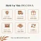Bảng ghim bần khung gỗ treo ảnh giấy note ghi chú có móc treo tường DECOSA. 