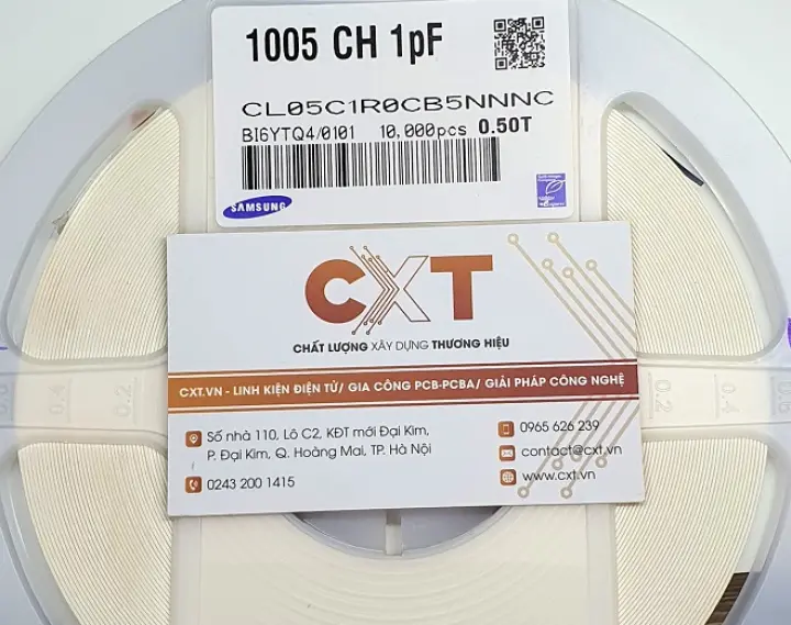 Tụ dán 0402 các giá trị (10c)
