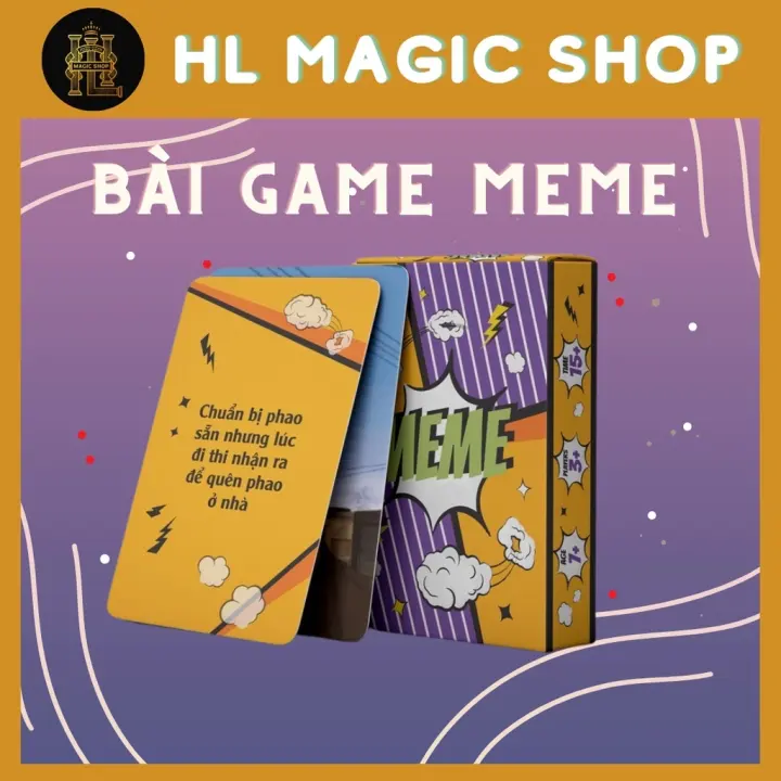 Bộ bài  game Meme 50-200 lá chơi vui quên lối về, boardgame meme hài hước