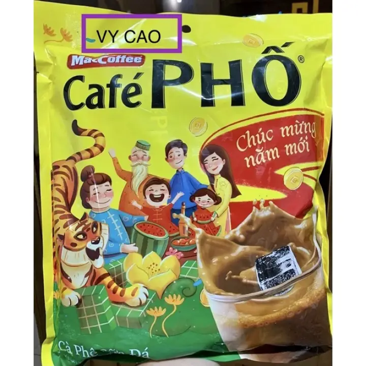 Cà phê Phố túi 30 gói – bao bì xuân 2022 – Maccoffee – top1shop