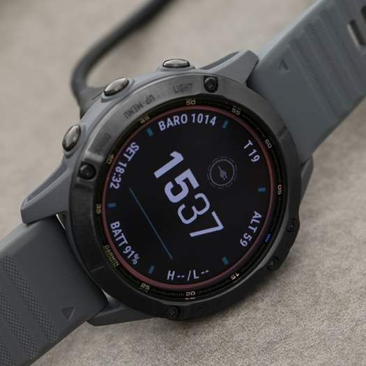 Đồng hồ thông minh Garmin Fenix 6 Pro Solar kháng nước 10 ATM đo nồng độ  SPO2 màn hình MIP 1.3\
