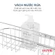 Rổ đựng dụng cụ rửa chén gác bồn HIVE small rack inox Cao Cấp 수세미망. 