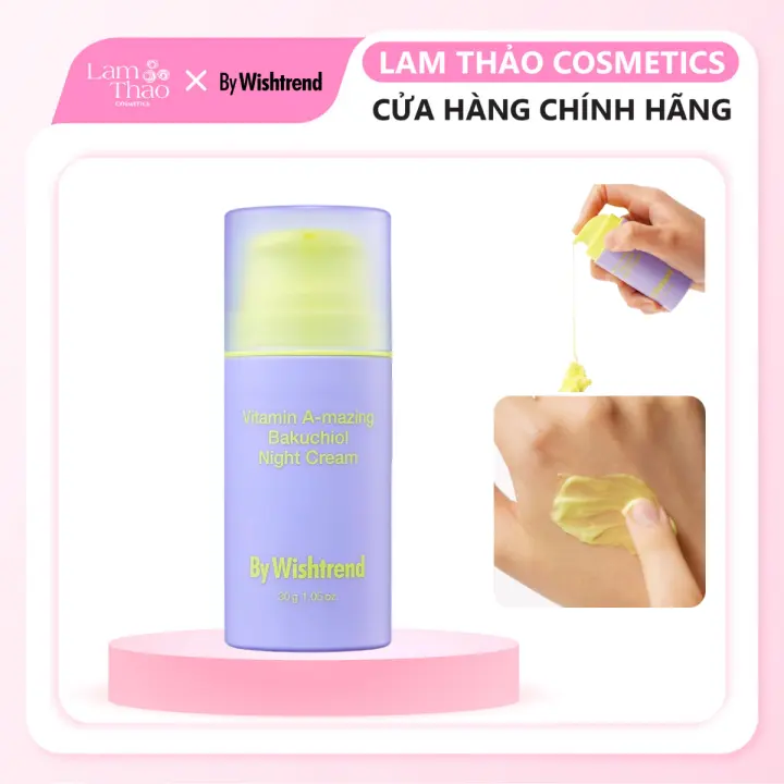 Kem Dưỡng Da Ban Đêm By Wishtrend Vitamin A - Mazing Bakuchiol Night Cream