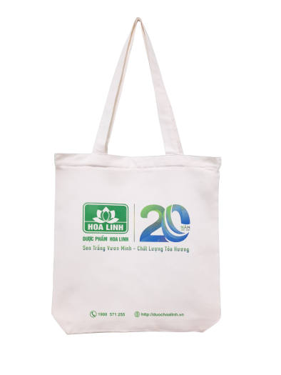 Túi vải Canvas Logo Hoa Linh 20 kích thước 40cm x 30cm - Dầu Gội ...