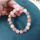 Vòng tay đá ngọc Hoà Điền màu đậu loang tự nhiên hàng kinh tế, hạt vuông size 10 li, không kén mệnh | Hoa Minh Gem. 